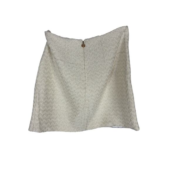 Nookie Queen Luxe Mini Skirt Button Detail Sexy Party Cocktail Quiet Luxury M - Picture 10 of 12